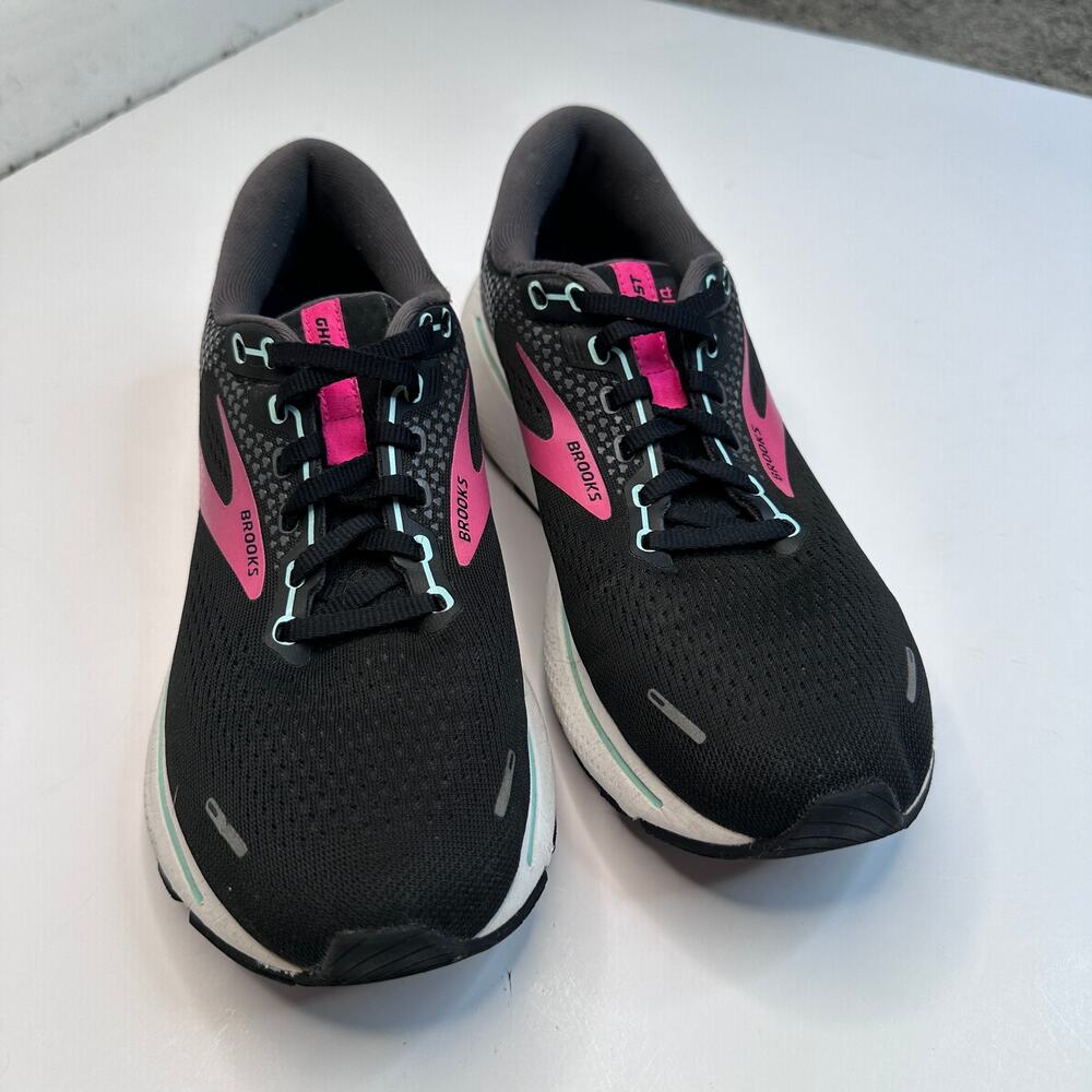 Brooks Ghost 14 Black Pink Running Shoes